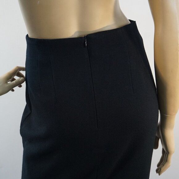 JONES NEW YORK Pencil Skirt Womens Size 6 Black Wool Lined - Picture 2 of 7